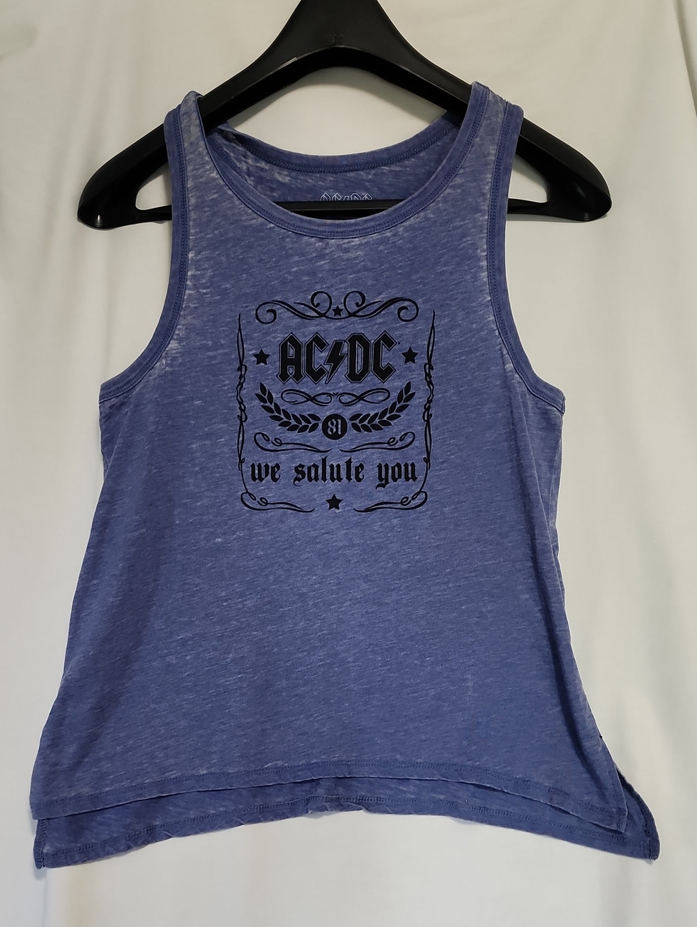 AC/DC Women's Blue Tank Top